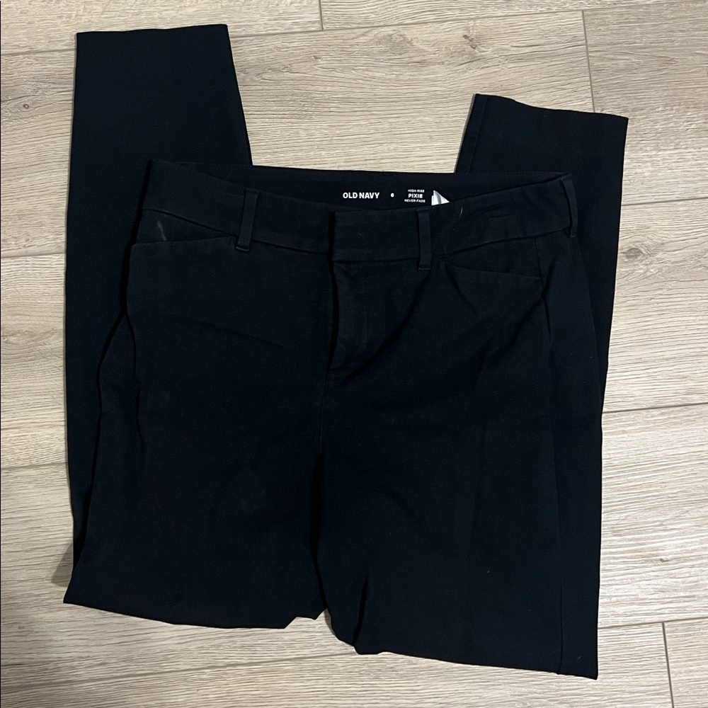 Old Navy pixie high rise pants, black